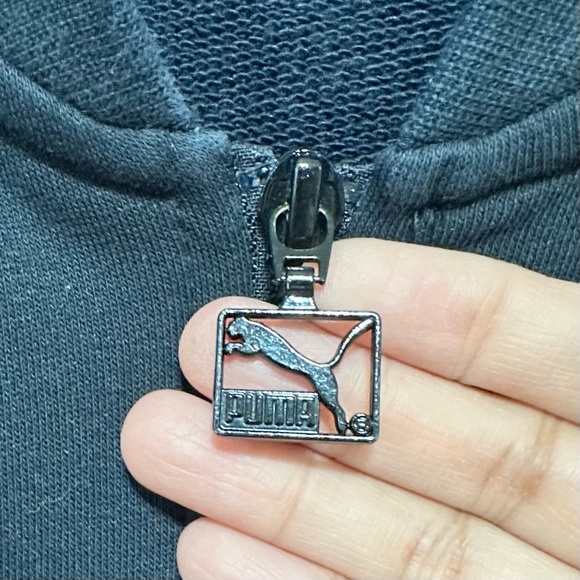 Puma T7 Unisex Black White Full Zip Track Jacket Size Medium - Picture 7 of 11